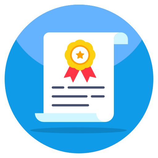 Certificate Generic color fill icon