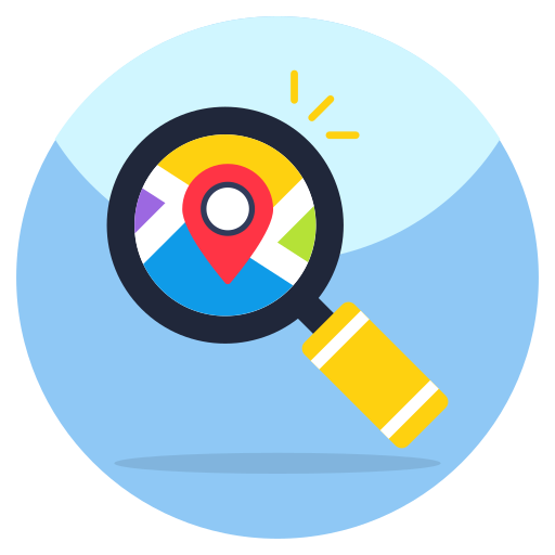 Search location Generic color fill icon