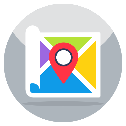 Map location Generic color fill icon