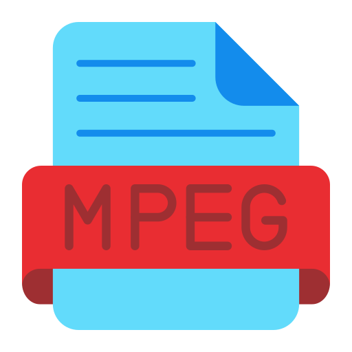 Mpeg Generic color fill icon