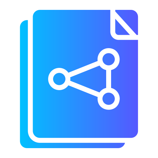 File sharing Generic gradient fill icon