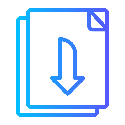 File download Generic gradient outline icon