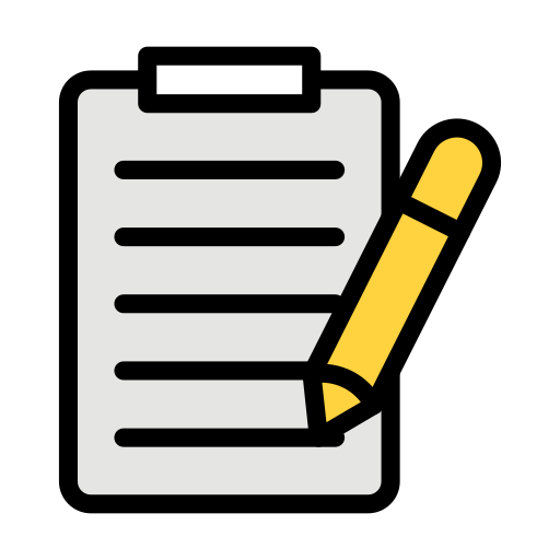 Writing Vector Stall Lineal Color icon