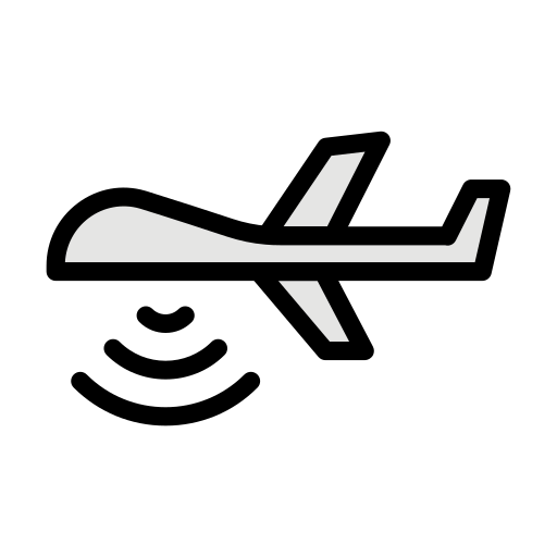 Plane Vector Stall Lineal Color icon