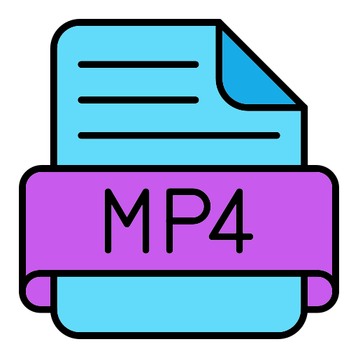 mp4 Generic color lineal-color ikona