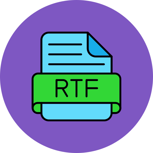 rtf Generic color lineal-color icon