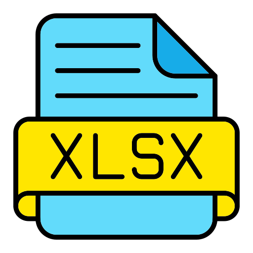 xlsx Generic color lineal-color icon