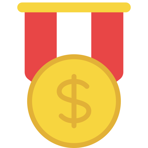 medalla Juicy Fish Flat icono