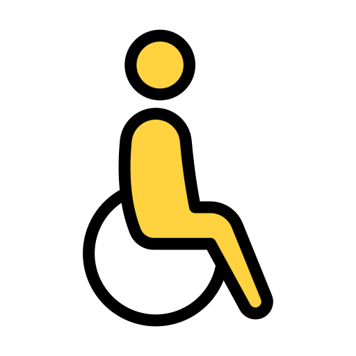 portatori di handicap Vector Stall Lineal Color icona