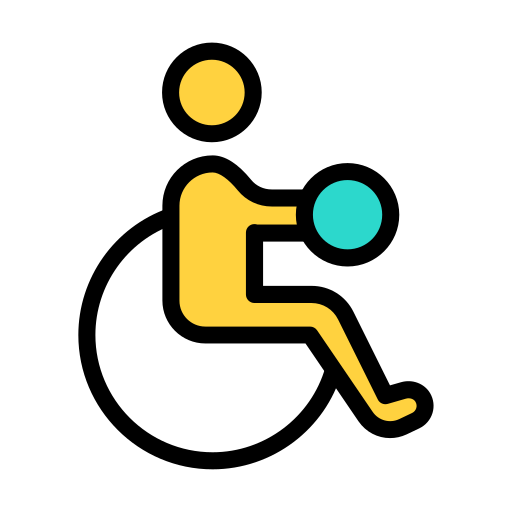 Paralympic sports Vector Stall Lineal Color icon