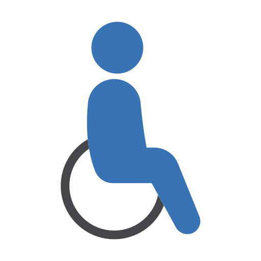 portatori di handicap Generic color fill icona
