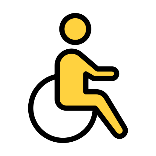 disabilità Vector Stall Lineal Color icona
