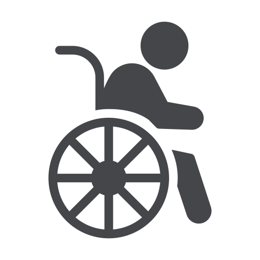 Persona con discapacidad Generic color fill icono