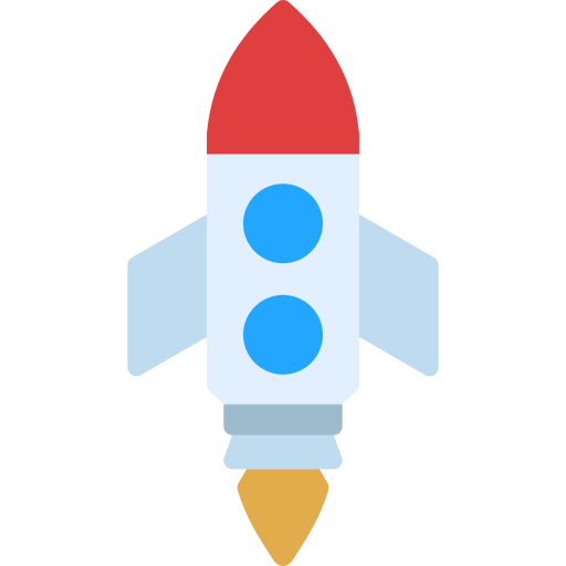 Ракета Generic color fill иконка