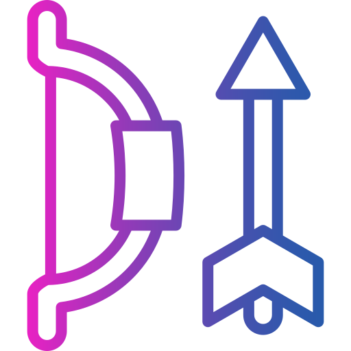 arco e freccia Generic gradient outline icona