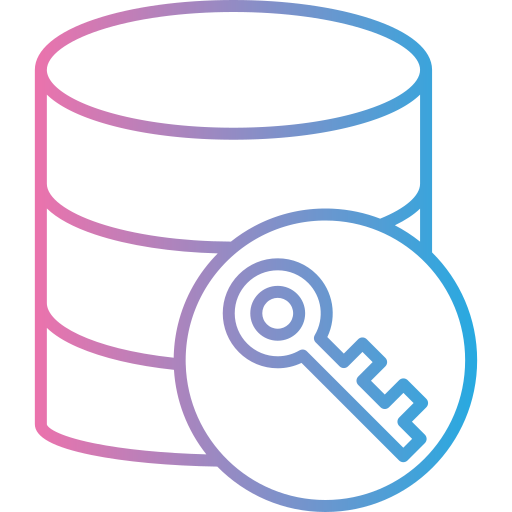 base de datos Generic gradient outline icono