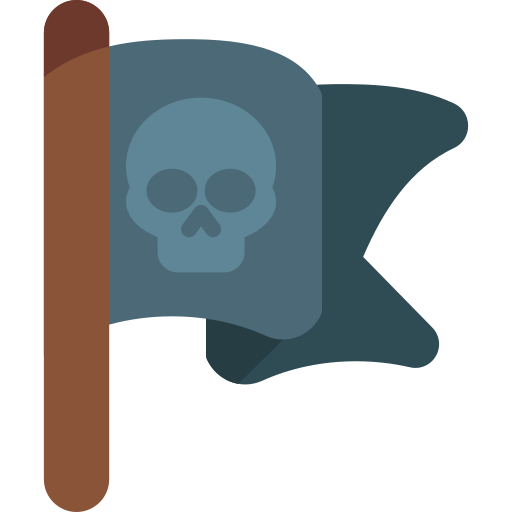 Pirate Flag Generic color fill icon