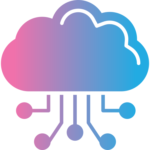 computación en la nube Generic gradient fill icono