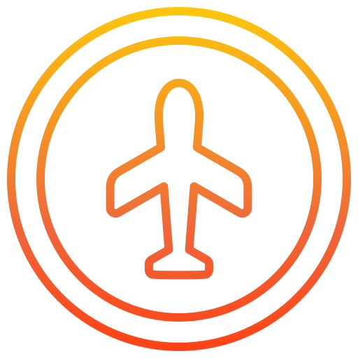 Airplane Generic gradient outline icon