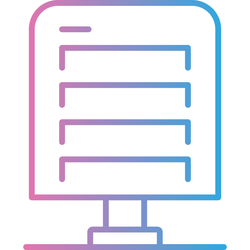 archiviazione database Generic gradient outline icona