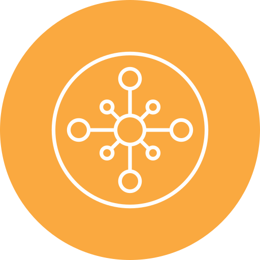 Network hub Generic color fill icon