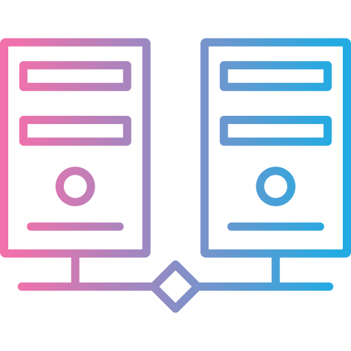 server Generic gradient outline icona