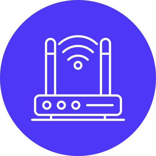 router inalámbrico Generic color fill icono
