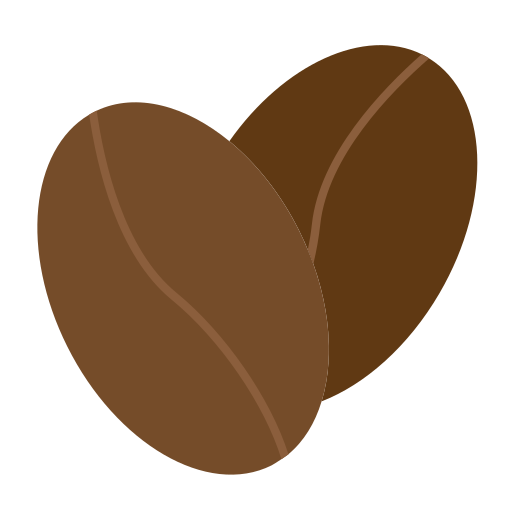 grano de café Generic color fill icono