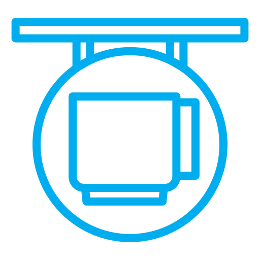 コーヒーショップ Generic color outline icon