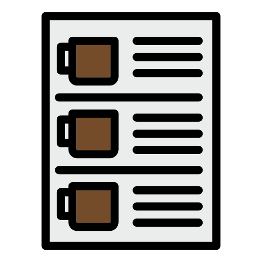 Menu de cafe Generic color lineal-color icono