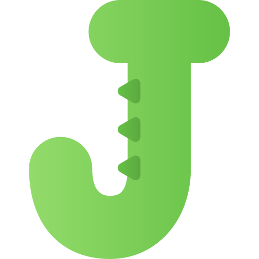 文字j Generic gradient fill icon