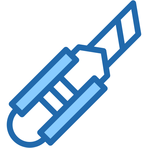Paper knife Generic color lineal-color icon