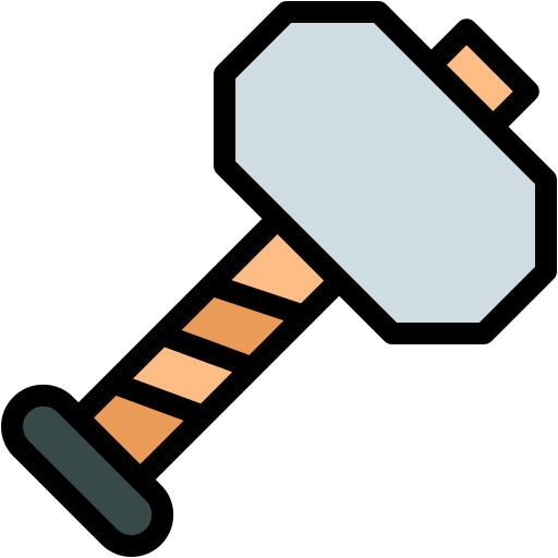Sledgehammer Generic color lineal-color icon