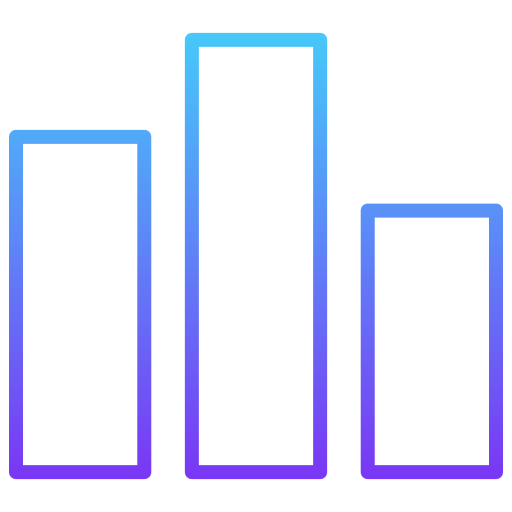 wykres Generic gradient outline ikona