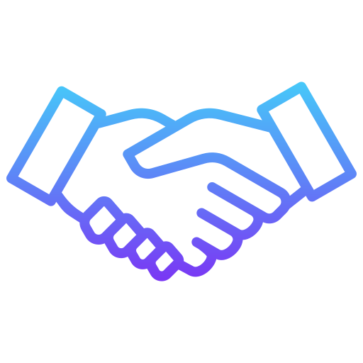 Handshake Generic gradient outline icon