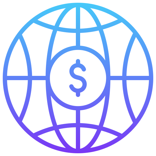 financiero mundial Generic gradient outline icono