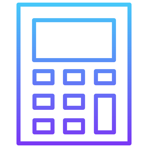 Калькулятор Generic gradient outline иконка