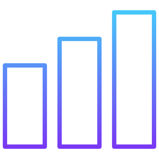 График роста Generic gradient outline иконка