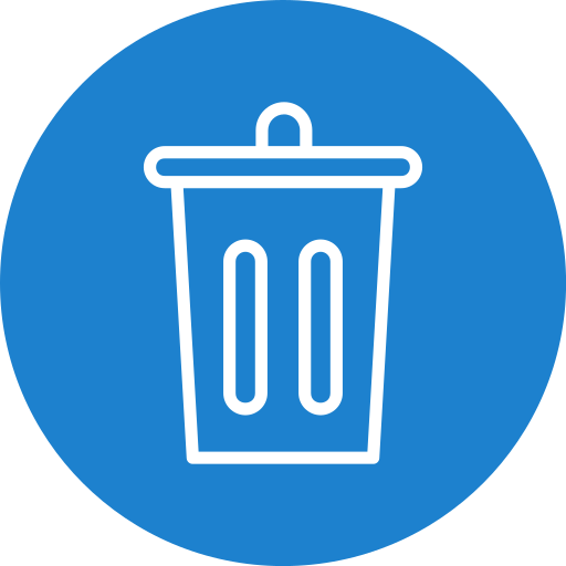 Trash Bin Generic color fill icon