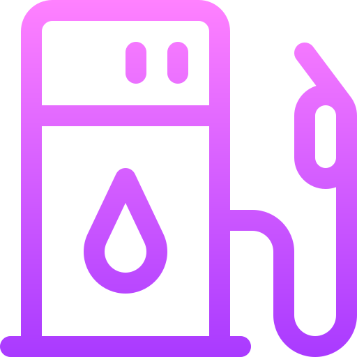 ガソリンスタンド Basic Gradient Lineal color icon