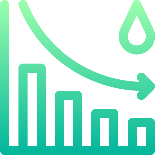 統計 Basic Gradient Lineal color icon