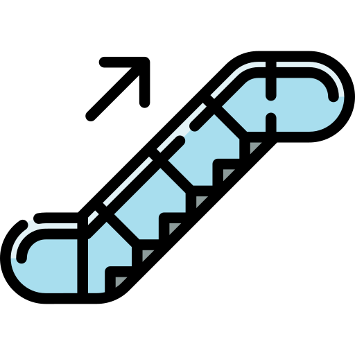 escalera mecánica Generic color lineal-color icono