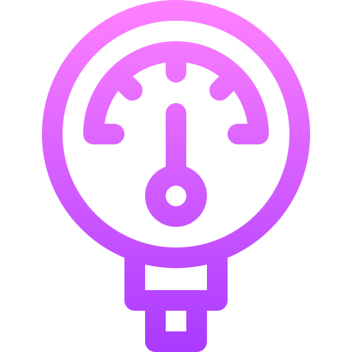 gauge Basic Gradient Lineal color icon