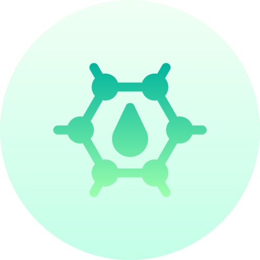 分子 Basic Gradient Circular icon