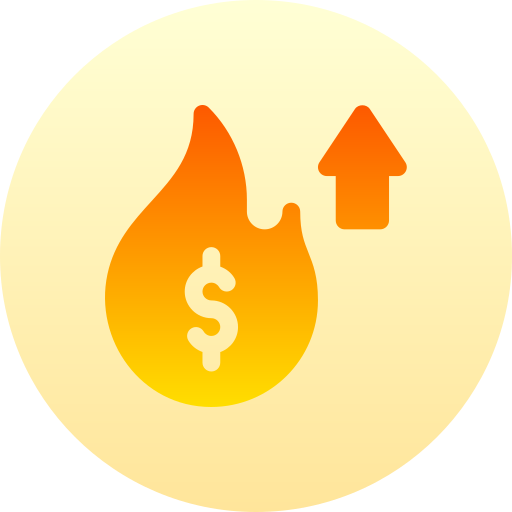 ガス価格 Basic Gradient Circular icon