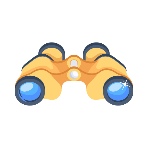binoculare Generic color fill icona