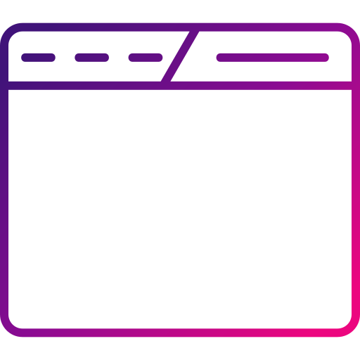 브라우저 Generic gradient outline icon