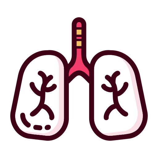 płucny Generic color lineal-color ikona