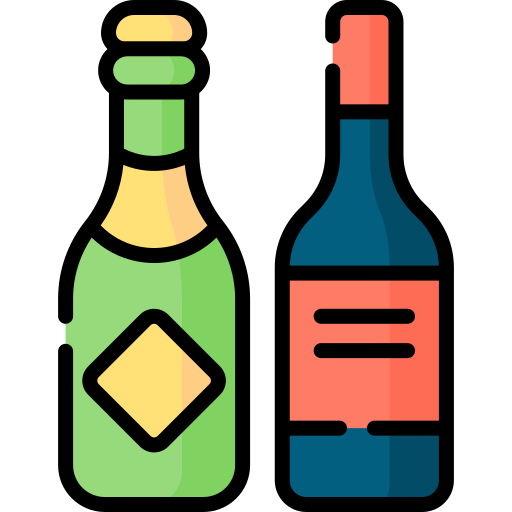 botella de vino Special Lineal color icono