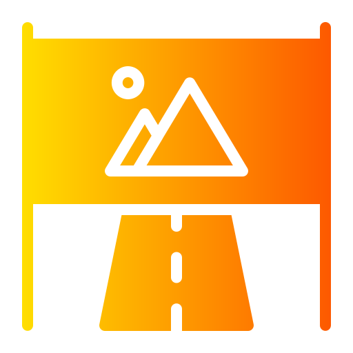 Road sign Generic gradient fill icon